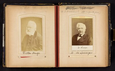 Samuel Clemens's Carte de Visite Album, annotated in his hand