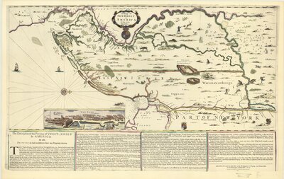 A Mapp of New Jersey in America