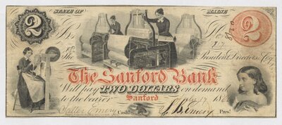 Bank note, Manchester, New Hampshire